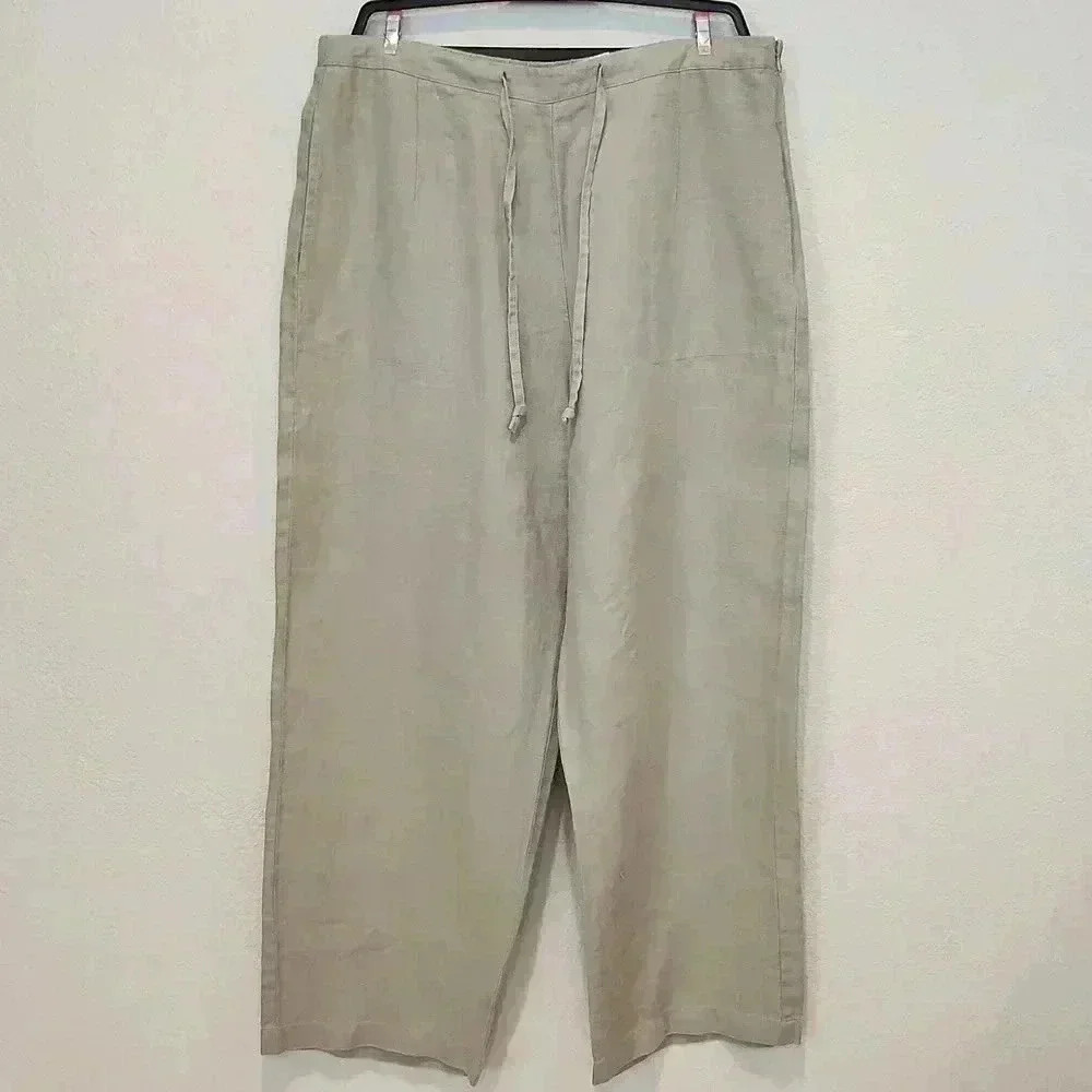 Units Women's Comfy Linen Straight Pants